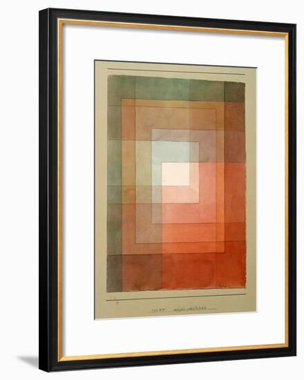 White Framed Polyphonically-Paul Klee-Framed Giclee Print