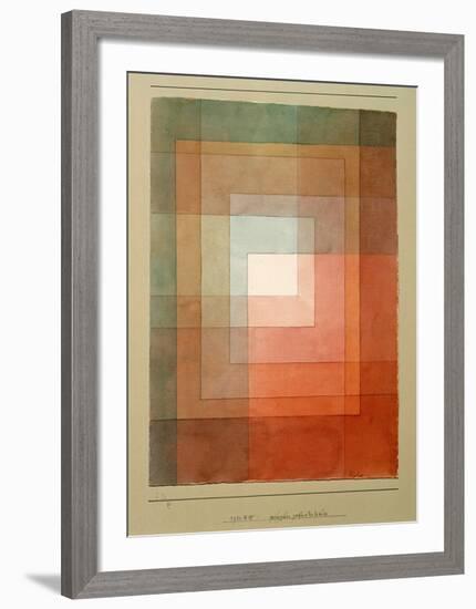 White Framed Polyphonically-Paul Klee-Framed Giclee Print