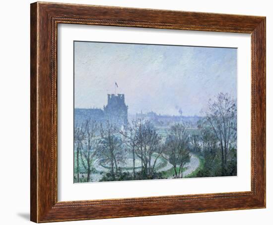 White Frost, Jardin des Tuileries, 1900-Camille Pissarro-Framed Giclee Print