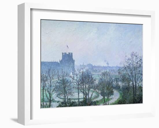 White Frost, Jardin des Tuileries, 1900-Camille Pissarro-Framed Giclee Print