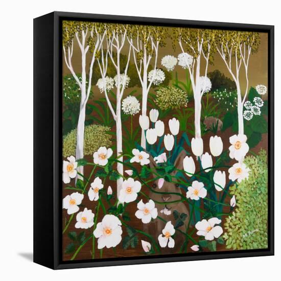 White Garden, 2013-Maggie Rowe-Framed Premier Image Canvas