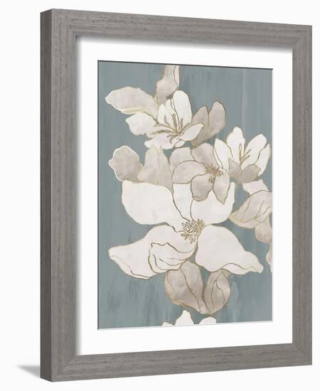 White Garden Outline I-Asia Jensen-Framed Art Print