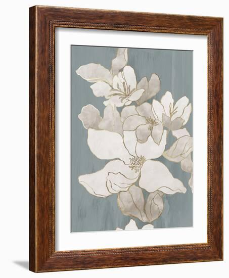 White Garden Outline I-Asia Jensen-Framed Art Print