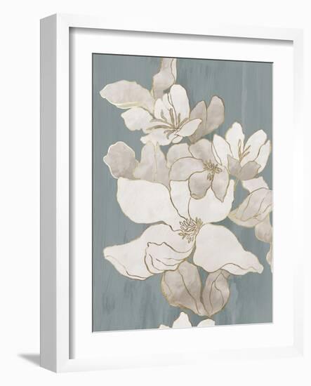 White Garden Outline I-Asia Jensen-Framed Art Print