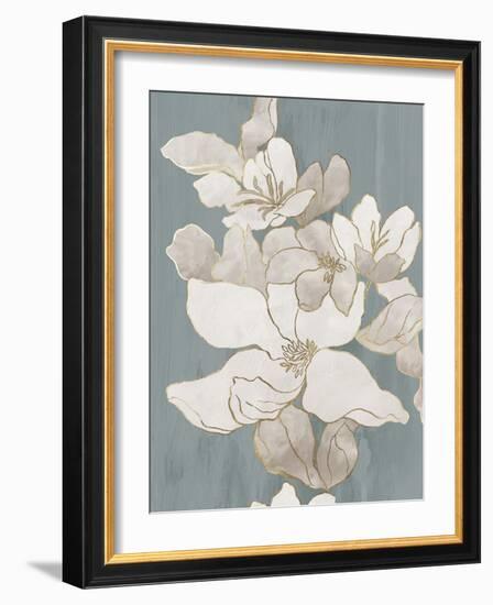 White Garden Outline I-Asia Jensen-Framed Art Print