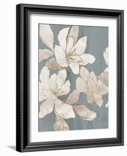 White Garden Outline II-Asia Jensen-Framed Art Print