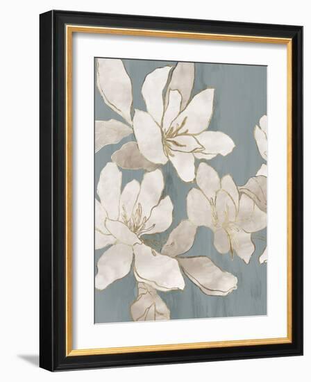 White Garden Outline II-Asia Jensen-Framed Art Print