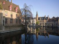 Looking South West Along Dijver, Towards the Church of Our Lady, Bruges, Belgium-White Gary-Photographic Print