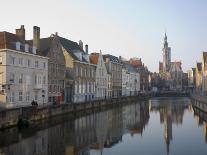 Looking South West Along Dijver, Towards the Church of Our Lady, Bruges, Belgium-White Gary-Photographic Print