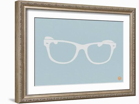 White Glasses-NaxArt-Framed Art Print