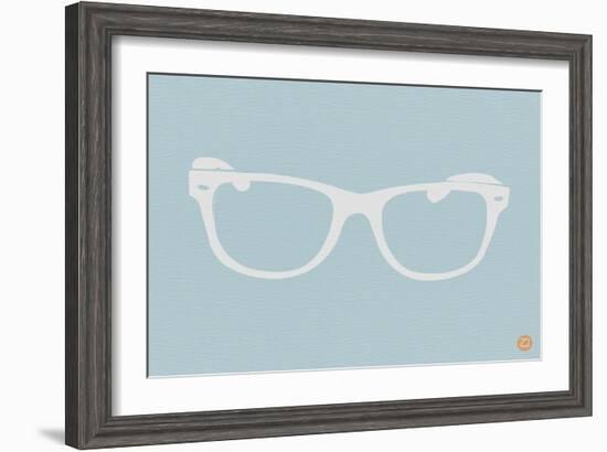 White Glasses-NaxArt-Framed Art Print