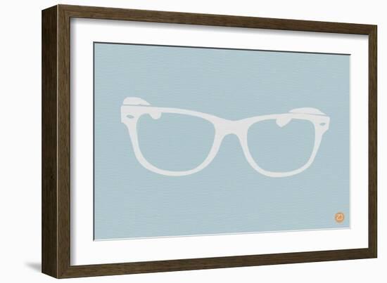 White Glasses-NaxArt-Framed Art Print