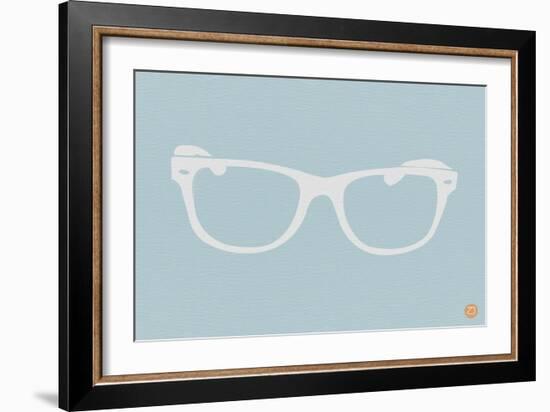 White Glasses-NaxArt-Framed Art Print