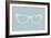 White Glasses-NaxArt-Framed Art Print