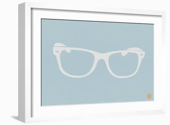 White Glasses-NaxArt-Framed Art Print