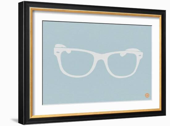 White Glasses-NaxArt-Framed Art Print
