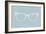 White Glasses-NaxArt-Framed Art Print