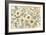 White Gold and Sage Floral-Silvia Vassileva-Framed Art Print