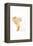 White Gold Elephants 2-Sarah Manovski-Framed Premier Image Canvas