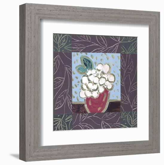 White Grapes-James Hussey-Framed Art Print