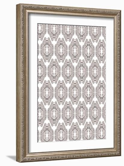 White & Graphite-Belen Mena-Framed Giclee Print