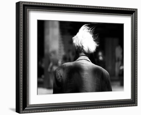 White Hair in the Wind-Sharon Wish-Framed Photographic Print