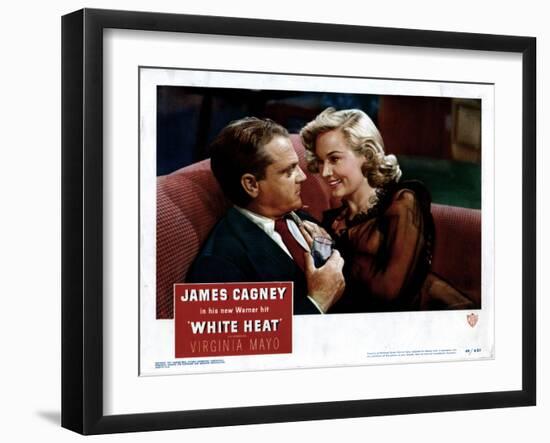 White Heat, from Left, James Cagney, Virginia Mayo, 1949-null-Framed Art Print