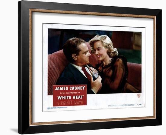 White Heat, from Left, James Cagney, Virginia Mayo, 1949-null-Framed Art Print