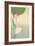 White Heron and Lotus-Baison-Framed Premium Giclee Print