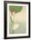 White Heron and Lotus-Baison-Framed Premium Giclee Print