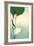 White Heron with Lotus in Water Vintage Japanese Woodblock Print-null-Framed Art Print