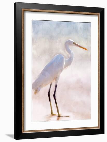 White Heron-Kimberly Allen-Framed Art Print