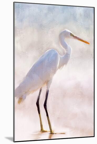 White Heron-Kimberly Allen-Mounted Art Print