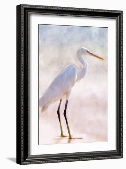 White Heron-Kimberly Allen-Framed Art Print