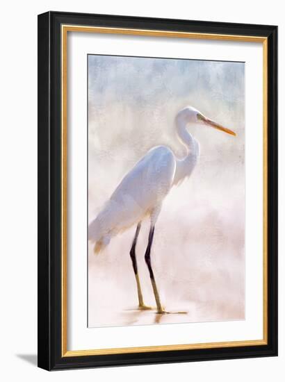 White Heron-Kimberly Allen-Framed Art Print