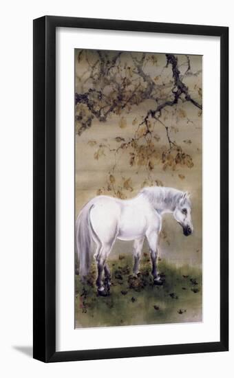 White Horse, 1889-1933-Gao Qifeng-Framed Art Print