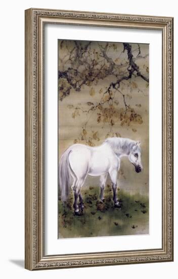 White Horse, 1889-1933-Gao Qifeng-Framed Art Print