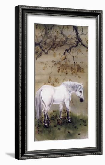 White Horse, 1889-1933-Gao Qifeng-Framed Art Print