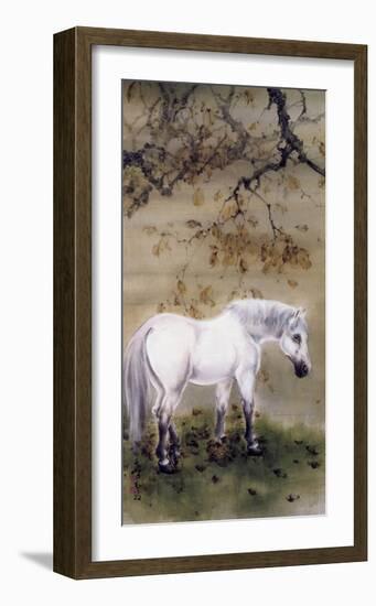 White Horse, 1889-1933-Gao Qifeng-Framed Art Print