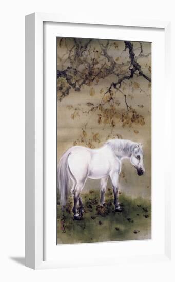 White Horse, 1889-1933-Gao Qifeng-Framed Art Print