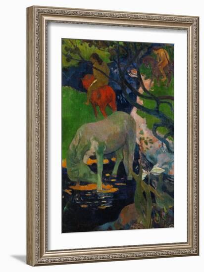 White Horse, 1898-Paul Gauguin-Framed Giclee Print