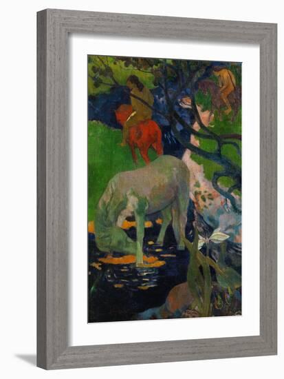 White Horse, 1898-Paul Gauguin-Framed Giclee Print