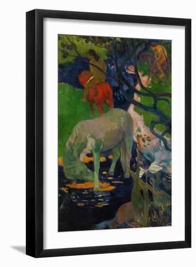 White Horse, 1898-Paul Gauguin-Framed Giclee Print