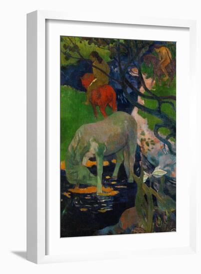 White Horse, 1898-Paul Gauguin-Framed Giclee Print