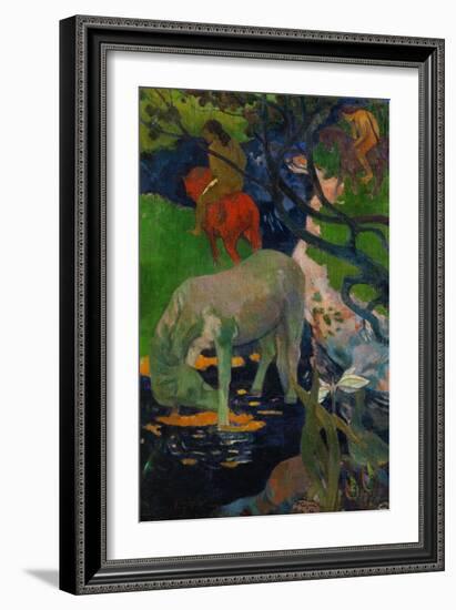 White Horse, 1898-Paul Gauguin-Framed Giclee Print