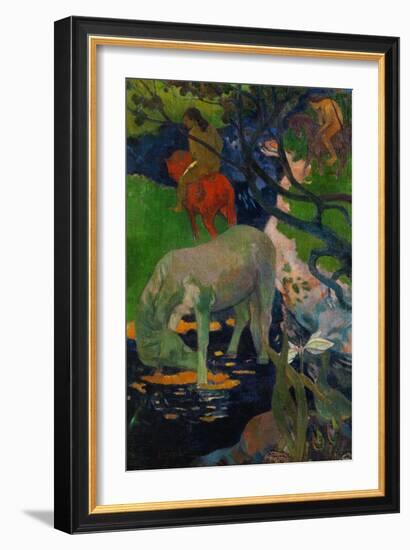 White Horse, 1898-Paul Gauguin-Framed Giclee Print