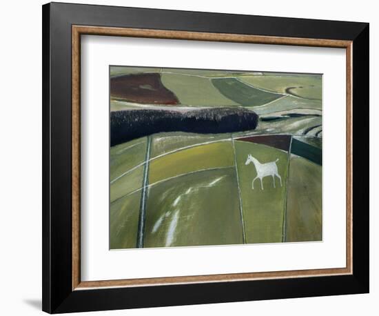 White Horse, Cherhill-Eric Hains-Framed Giclee Print