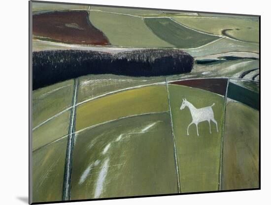 White Horse, Cherhill-Eric Hains-Mounted Giclee Print