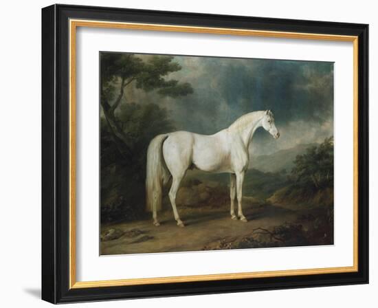 White Horse in a Wooded Landscape, 1791-Sawrey Gilpin-Framed Giclee Print