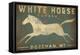 White Horse Running-Ryan Fowler-Framed Stretched Canvas